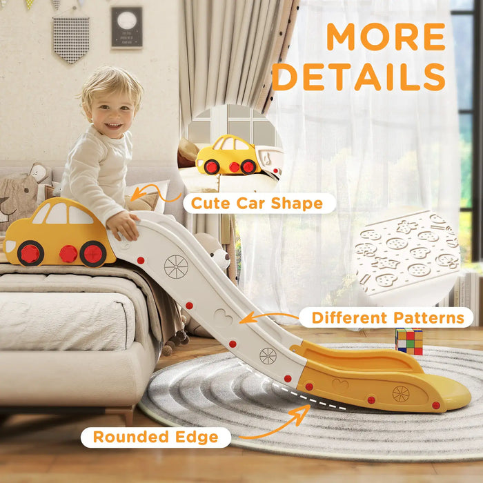 Kids Slide for Bed Yellow | Compact Storage with Buffer Zone - Little and Giant Explorers AIYAPLAY