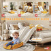 Kids Slide for Bed Yellow | Compact Storage with Buffer Zone - Little and Giant Explorers AIYAPLAY