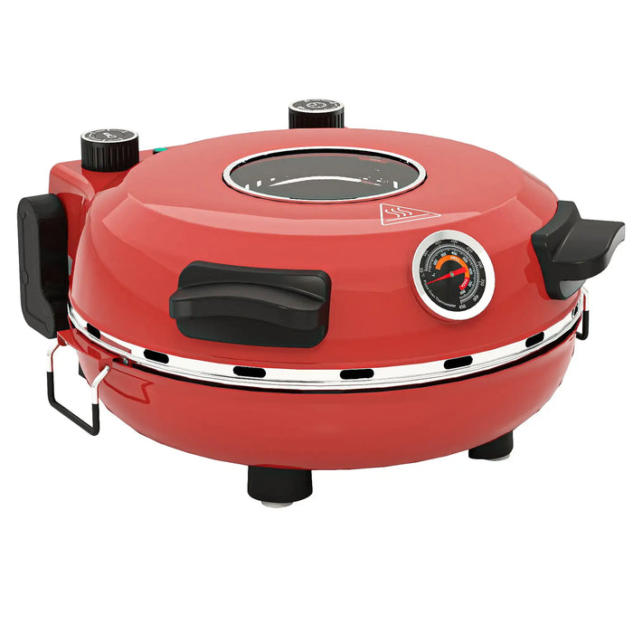 Indoor Pizza Oven | Red with Dual Heating Elements - Little and Giant Explorers HOMCOM