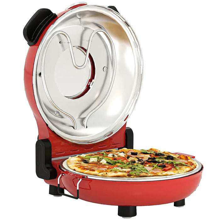 Indoor Pizza Oven | Red with Dual Heating Elements - Little and Giant Explorers HOMCOM