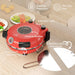 Indoor Pizza Oven | Red with Dual Heating Elements - Little and Giant Explorers HOMCOM