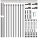 Modern Grey Steel Garden Fencing | Heavy-Duty Construction for Outdoor Security - Little and Giant Explorers vidaXL