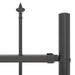 Modern Grey Steel Garden Fencing | Heavy-Duty Construction for Outdoor Security - Little and Giant Explorers vidaXL