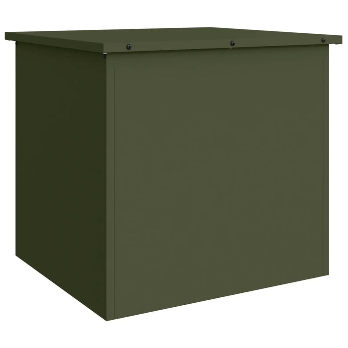 Industrial Outdoor Storage Box – Olive Green | Weather-Resistant Metal Chest VIDAXL - Little and Giant Explorers vidaXL