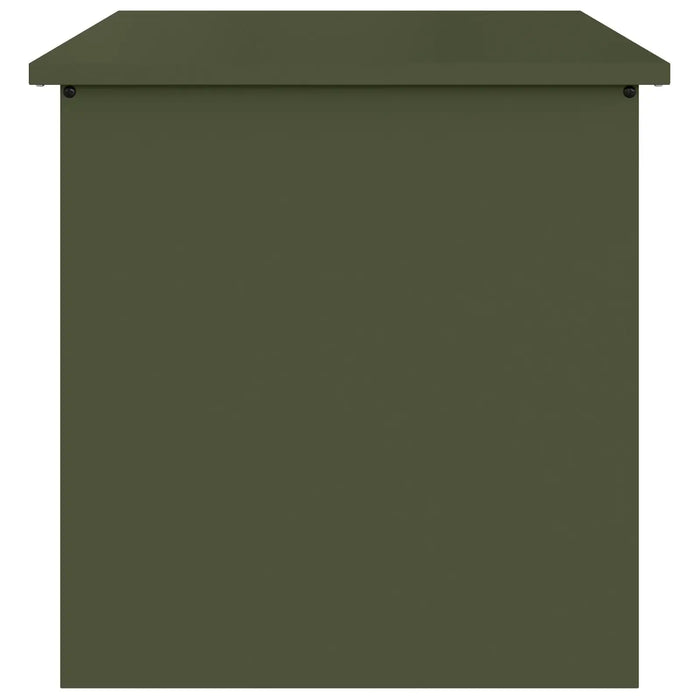 Industrial Outdoor Storage Box – Olive Green | Weather-Resistant Metal Chest VIDAXL - Little and Giant Explorers vidaXL