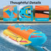 Inflatable Banana Boat - Towable Tube for Boating - Little and Giant Explorers Costway