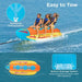 Inflatable Banana Boat - Towable Tube for Boating - Little and Giant Explorers Costway