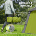 Waterproof Inflatable Camping Tent with Pump in Green (2 persons) - Little and Giant Explorers Outsunny