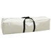 White PVC carrying bag with black handles for inflatable floating water deck platform