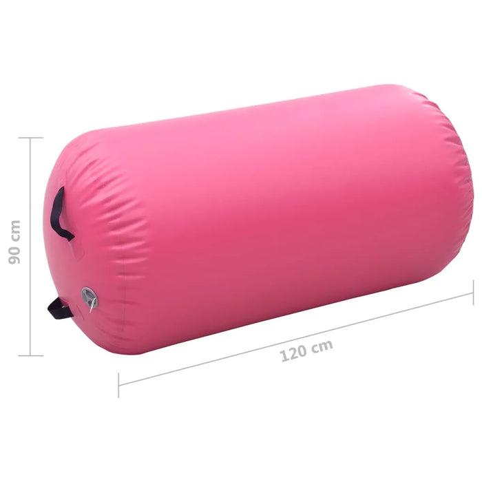 Inflatable Gymnastic Roll with Pump in PVC and Pink - Little and Giant Explorers vidaXL