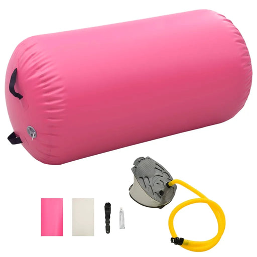 Inflatable Gymnastic Roll with Pump in PVC and Pink - Little and Giant Explorers vidaXL