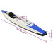 Inflatable Kayak in Blue and Polyester - Little and Giant Explorers vidaXL