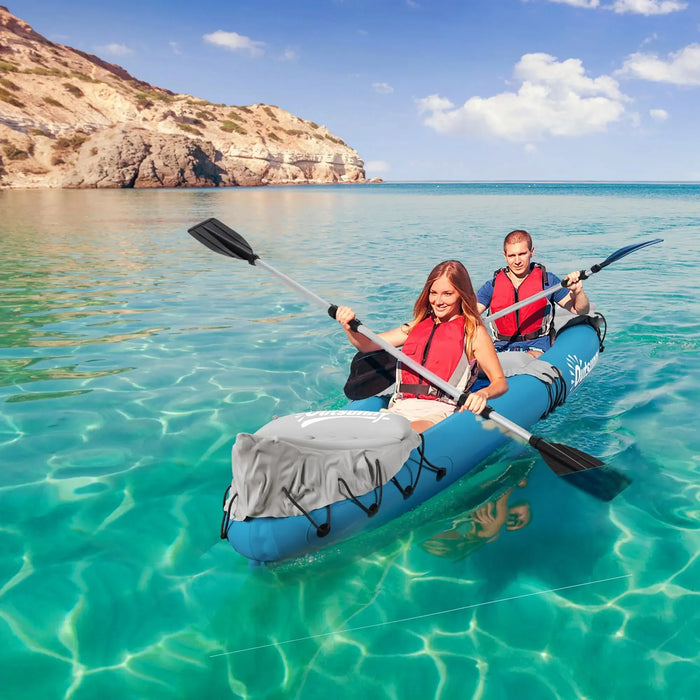 Inflatable Kayak with Air Pump and Aluminium Oars (2 persons) - Little and Giant Explorers Outsunny