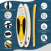 Inflatable Paddleboard Kit – 305cm | Yellow - Paddle, Pump, Backpack and 3 Fins Included OUTSUNNY - Little and Giant Explorers Outsunny