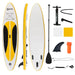Inflatable Paddleboard Kit – 305cm | Yellow - Paddle, Pump, Backpack and 3 Fins Included OUTSUNNY - Little and Giant Explorers Outsunny