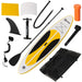 Inflatable Paddleboard Kit – 305cm | Yellow - Paddle, Pump, Backpack and 3 Fins Included OUTSUNNY - Little and Giant Explorers Outsunny
