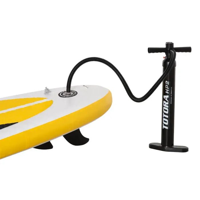 Inflatable Paddleboard Kit – 305cm | Yellow - Paddle, Pump, Backpack and 3 Fins Included OUTSUNNY - Little and Giant Explorers Outsunny