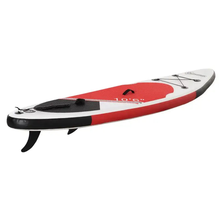 Inflatable Red SUP Board – 305cm | Paddle, Pump, Backpack and Fins Included OUTSUNNY - Little and Giant Explorers Outsunny
