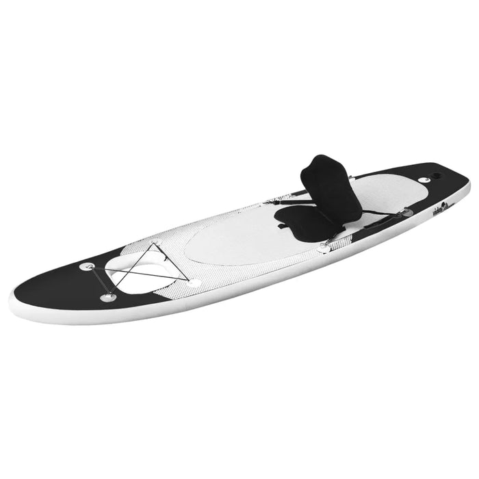 Inflatable Stand Up Paddle Board Set in Black - Little and Giant Explorers vidaXL