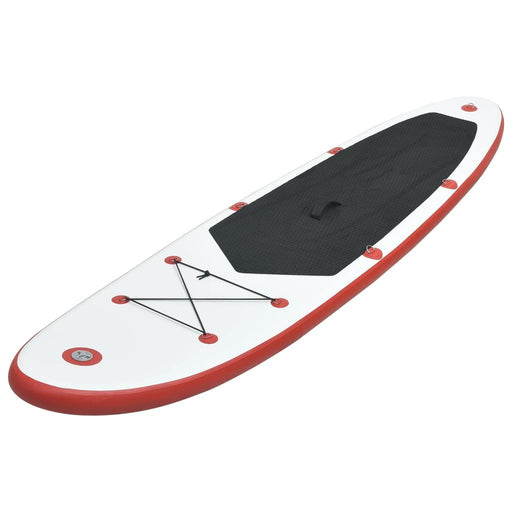 Inflatable Stand Up Paddleboard Set in Red and White - Little and Giant Explorers vidaXL