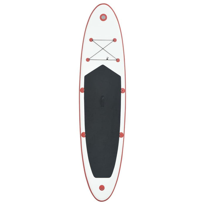 Inflatable Stand Up Paddleboard Set in Red and White - Little and Giant Explorers vidaXL