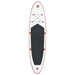 Inflatable Stand Up Paddleboard Set in Red and White - Little and Giant Explorers vidaXL