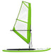 Inflatable Stand Up Paddleboard with Sail Set in Green and White - Little and Giant Explorers vidaXL