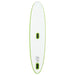 Inflatable Stand Up Paddleboard with Sail Set in Green and White - Little and Giant Explorers vidaXL