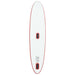 Inflatable Stand Up Paddleboard with Sail Set in Red and White - Little and Giant Explorers vidaXL