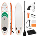 Inflatable SUP Board – 320cm | Paddle, Pump, Backpack and 3 Fins Included OUTSUNNY - Little and Giant Explorers Outsunny