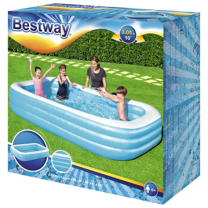 Inflatable Swimming Pool (305 x 183 x 56cm) - Little and Giant Explorers Bestway