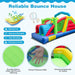 Colorful inflatable obstacle course bounce house with waterproof, abrasion resistant fabric and safety features