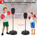 Inflation-Free Boxing set with Punching Bag and Gloves - Little and Giant Explorers Costway