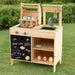 Interactive Wooden BBQ Grill Playset for Kids - Little and Giant Explorers Costway