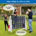 Jumbo 4-to-Score Giant Game Set in Dark Blue - Little and Giant Explorers Costway