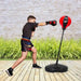 Kids Standing Punching Bag with Stand and Gloves - Little and Giant Explorers Costway