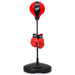 Kids Standing Punching Bag with Stand and Gloves - Little and Giant Explorers Costway
