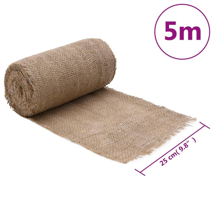 Jute Roll - 0.25 x 5m - 100% Jute - 200 gsm - Little and Giant Explorers vidaXL