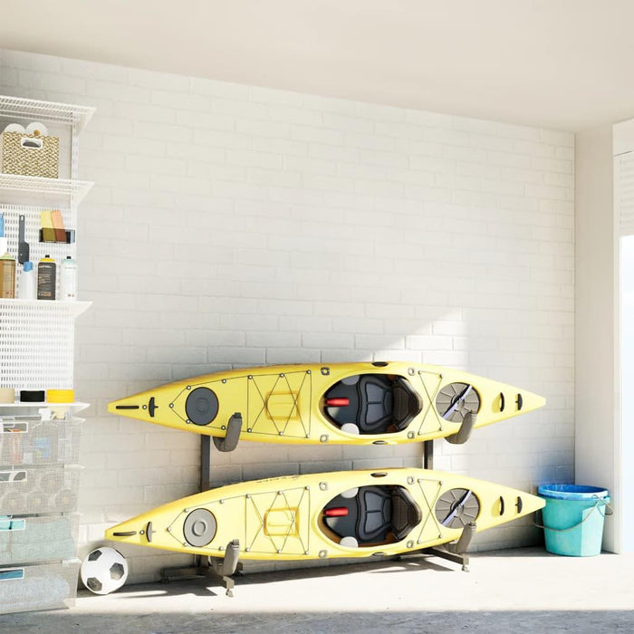 Kayak Storage Rack for 2 Kayaks - Little and Giant Explorers vidaXL