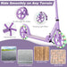 Kick Scooter - Purple | Adjustable Handlebar, 20cm Wheels and Foldable Design COSTWAY - Little and Giant Explorers Costway