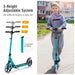 Kick Scooter - Turquoise | Adjustable Height, Suspension and LED Wheels - Adults and Teens COSTWAY - Little and Giant Explorers Costway
