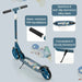 Kick Scooter with Adjustable Handlebar - Blue | Foldable Aluminium Frame - 8" PU Wheels COSTWAY - Little and Giant Explorers Costway