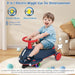 2-in-1 Electric Wiggle Car with Music and Pedal 6V - Little and Giant Explorers Costway