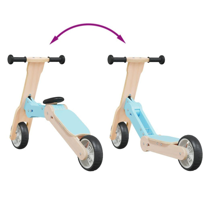 2-in-1 Light Blue Scooter - Little and Giant Explorers vidaXL