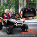 Kids 2-Seater Electric Ride on SUV Truck with 3 Speeds in White 24V - Little and Giant Explorers AIYAPLAY