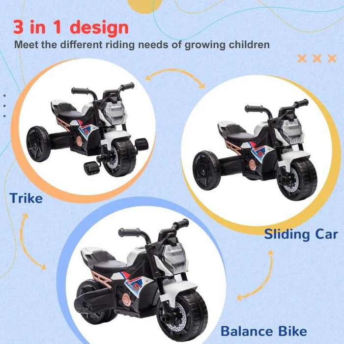 3-in-1 Toddler Pedal Trike with Headlight, Music and Horn - Little and Giant Explorers AIYAPLAY