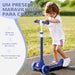 Kids 3 Wheel Scooter with Adjustable Height and LED Lights in Blue - Little and Giant Explorers AIYAPLAY