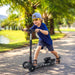 3 Wheel Plastic Scooter with Adjustable Height and Engine-Look Water Spray - Little and Giant Explorers HOMCOM