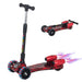 3 Wheel Plastic Scooter with Adjustable Height and Engine-Look Water Spray - Little and Giant Explorers HOMCOM