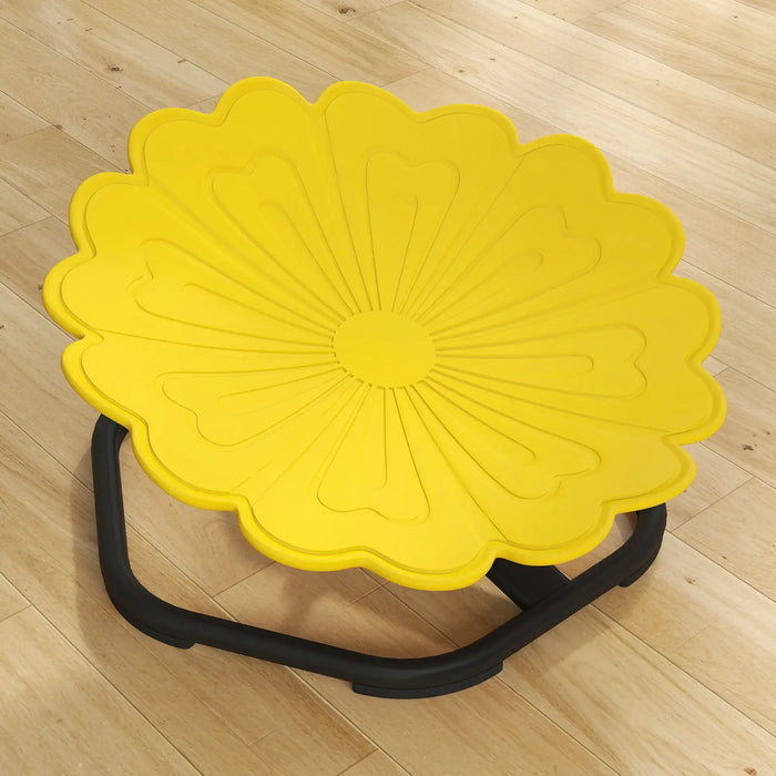 Kids 360° Swivel Chair - Sensory Spinning Seat Yellow Flower-Shaped Design | AIYAPLAY - Little and Giant Explorers AIYAPLAY